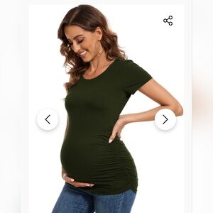 Olive Green Women's Maternity Top